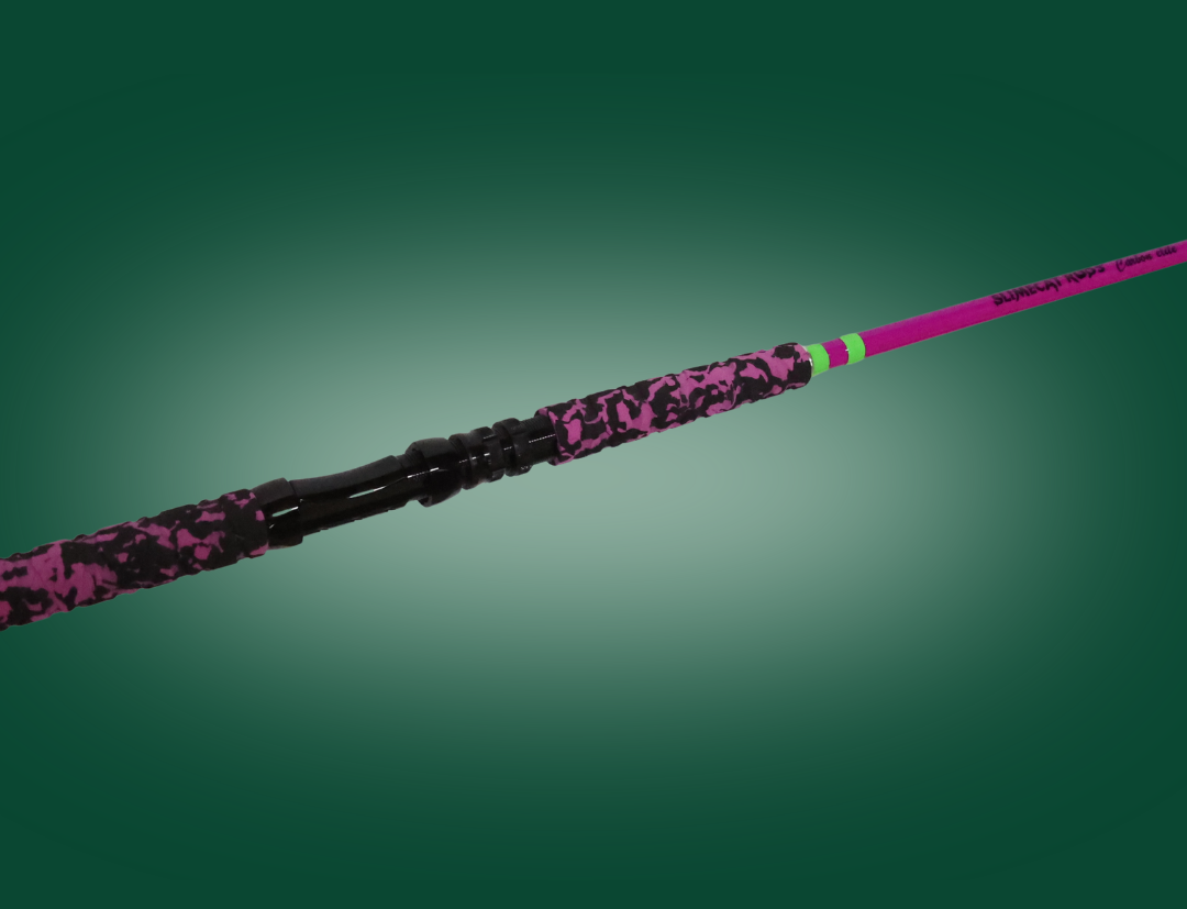 custom purple fishing rod Dark Matter Psychedelic Casting Rods Popping Spinning Nicks Custom Rods - Building