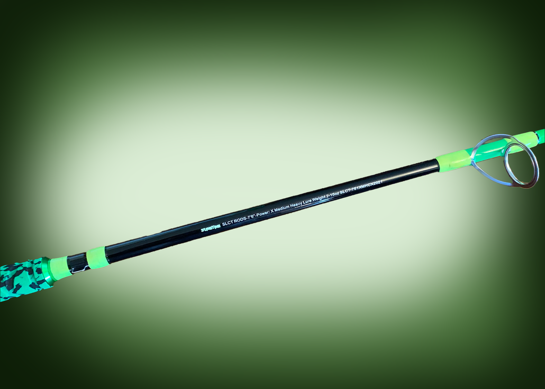 camo open face fishing pole Green Camo Handle XMH Spinning – SlimeCat Rods